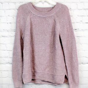 Crewneck Pullover Cableknit Sweater